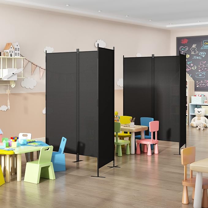 Room Divider Panel 6Ft Privacy Screen Wall Dividers, Portable Room Partition - Image 5
