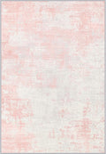 Area Rug Living Room: 5x5 Modern Washable Soft Carpet Pink White | by FXRHLP