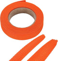 MECCANIXITY Braided Cable Sleeves Heat Shrinkable Fabric Sleeving, 1/2" 16ft Orange 2:1 Ratio Heat Shrinkable Cord Protector for Harness Cable, Network Cable Protection, Cable Management