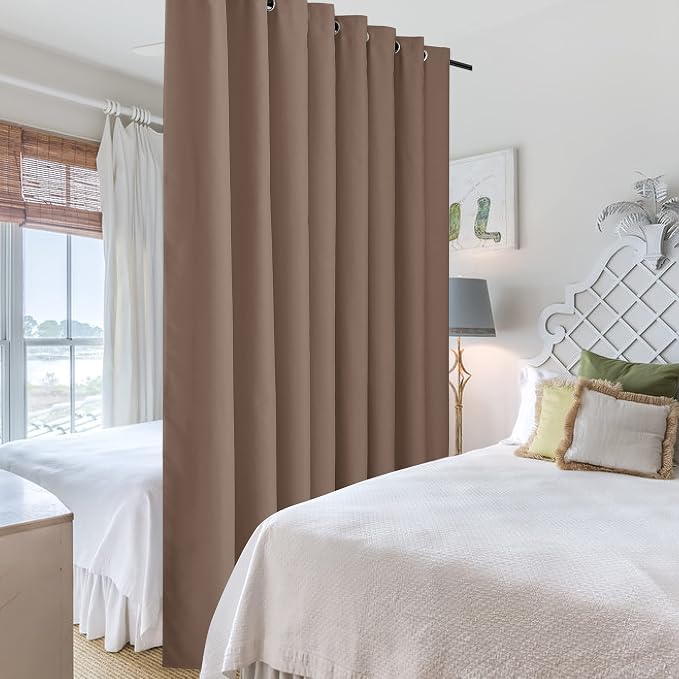 RYB HOME Bedroom Room Divider Curtain Screen - Image 4