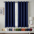 MIULEE Blackout Curtains for Bedroom 2 Panels 55 x 68 Inch Long Navy Blue | by MIULEE
