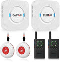 CallToU Caregiver Pager Wireless Alert Button Home Intercom System Long Range 2 Way Radio for Elderly/Patient/Pregnant/Home/Office