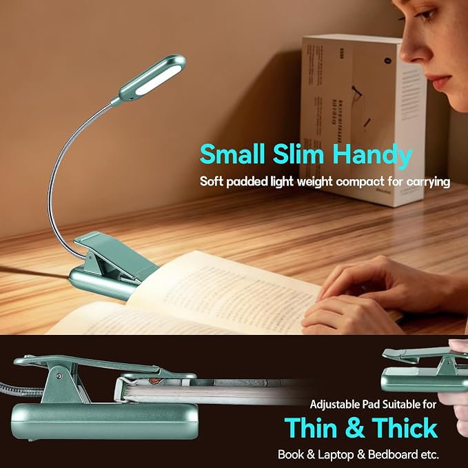 VAVOFO Rechargeable Book Light for Reading in Bed Kids, 7 LED Reading Light - Image 5