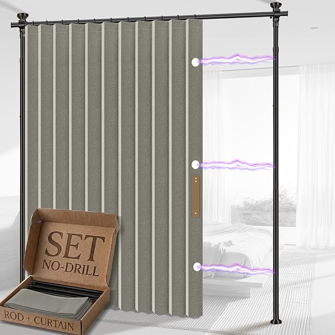 AJAZZ Privacy Curtains for Room Divider by AJAZZ