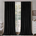 BGment Black Velvet Blackout Curtains by BGment