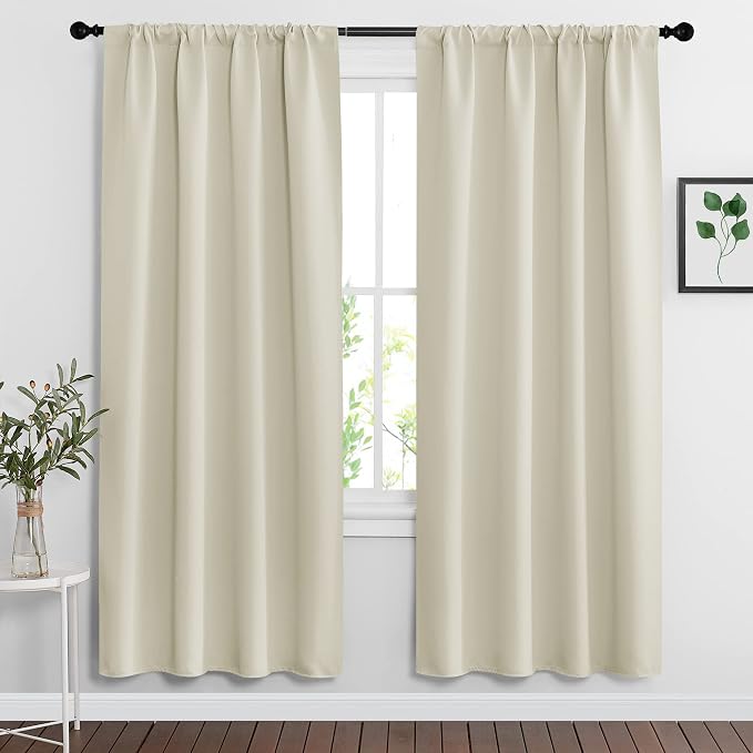 RYB HOME Curtains for Bedroom Living Room Nursery Office 72 inches Long | by RYBHOME
