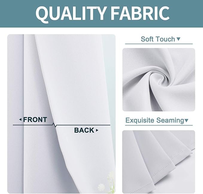 ChrisDowa Blackout Curtains for Bedroom 95 Inch Door Curtain, 1 Panel | 52W x - Image 3