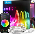 Govee 100ft RGBIC LED Strip Lights, Smart LED Lights Work with Alexa and Google Assistant, LED Lights for Bedroom WiFi App Control Segmented DIY Multiple Colors, Color Changing Light, (2 x 50ft)