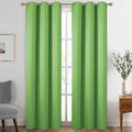 Diraysid Light Green Grommet Blackout Curtains by Diraysid%2C+refresh+your+life