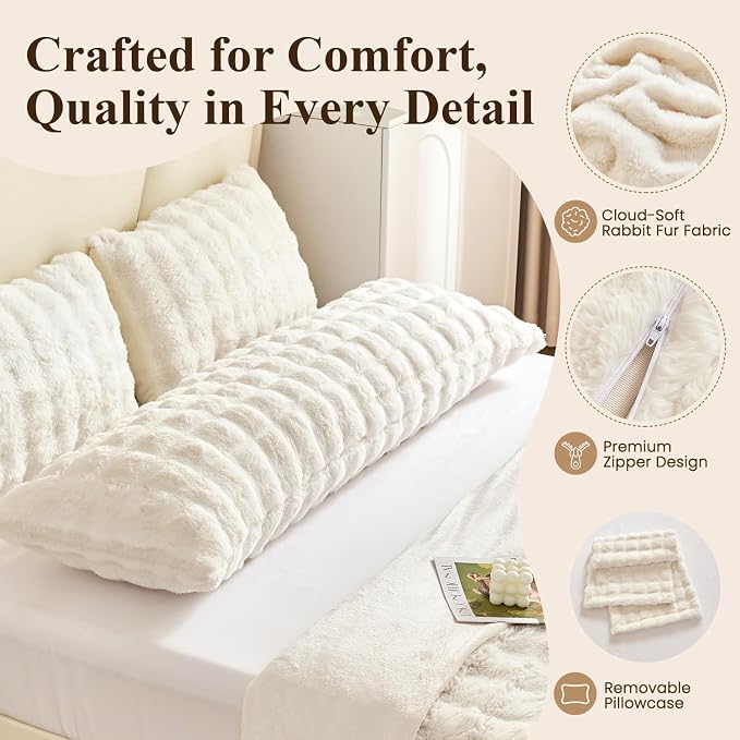 SHOUREN Large Body Pillow, Long Bed Pillow - Image 2