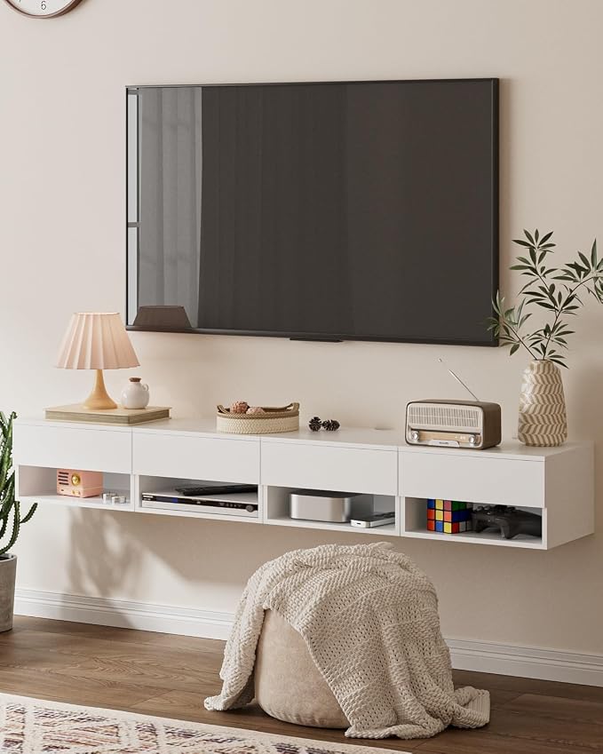 Modern White Floating Nightstand - Image 7