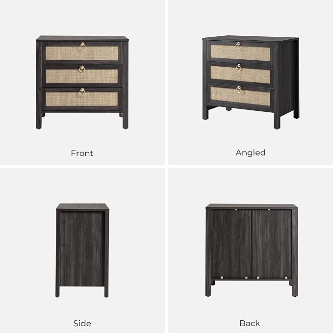 SICOTAS Rattan Nightstand Set of 2 - Image 9