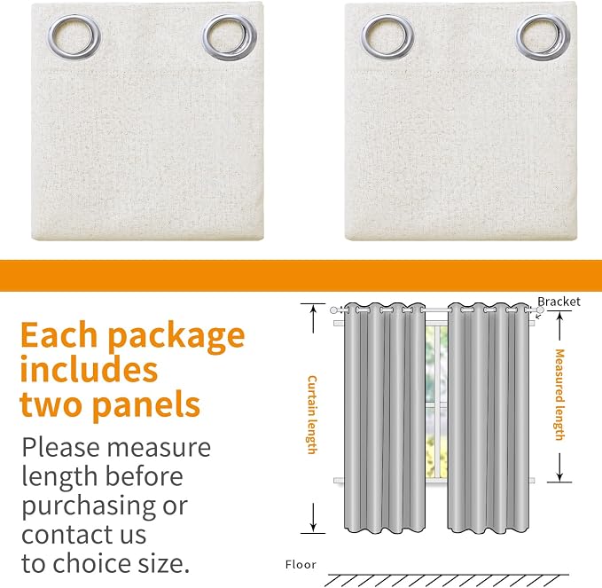 YoungsTex Linen 100% Blackout Curtains - Image 8