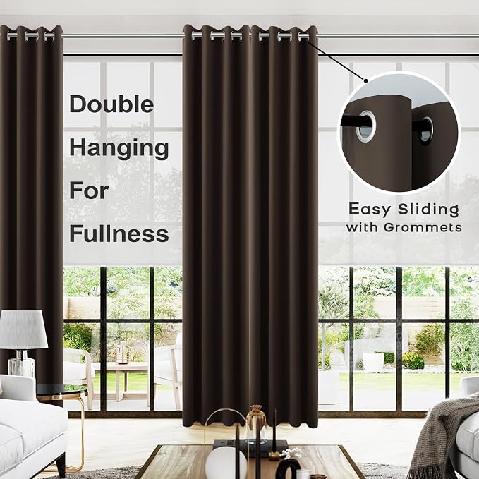 KOUFALL 108 Inch Blackout Curtains - Image 2