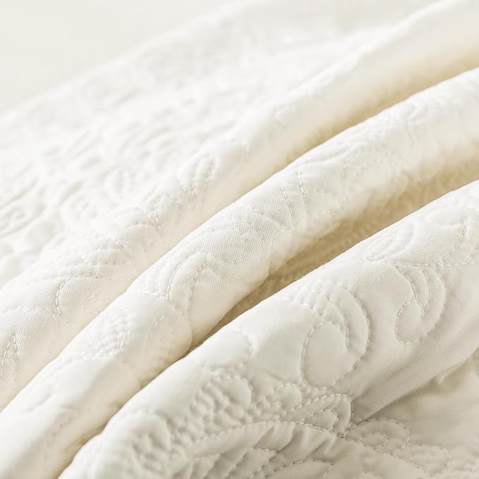 HoneiLife Oversized Queen Bedspreads 110x106- Queen Size Quilt Bedding Sets - Image 9