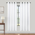 KOUFALL White Blackout Curtains by KOUFALL