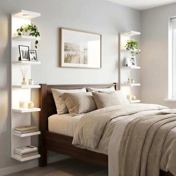 Fixwal 7 Tier Wall Shelf with LED Lights - Image 4