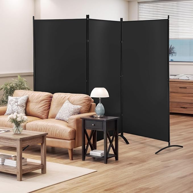 ZENY Room Divider, 3 Panel Folding Privacy Screens, Freestanding Room Divider - Image 9