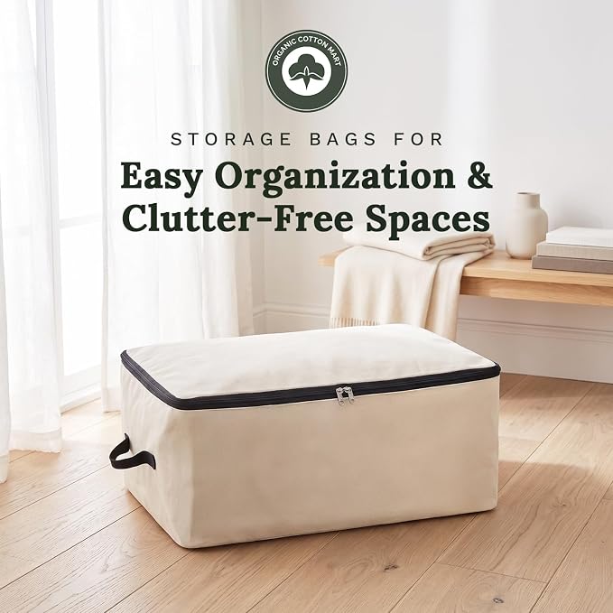 Canvas Storage Bags for Comforters and Blankets - Image 2