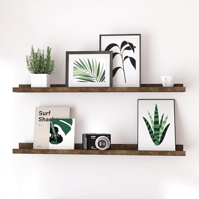 Brown Floating Shelves for Wall Decor, 36 in Shelf by Unknown