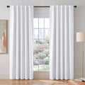 PONY DANCE 60% Light Blocking Curtains 80 Inch Long, Thermal Insulated Solid by PONYDANCE