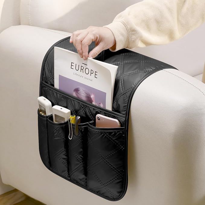 Remote Control Holder for Armchair, Couch Recliner Chair Caddy, Non-Slip Arm - Image 4