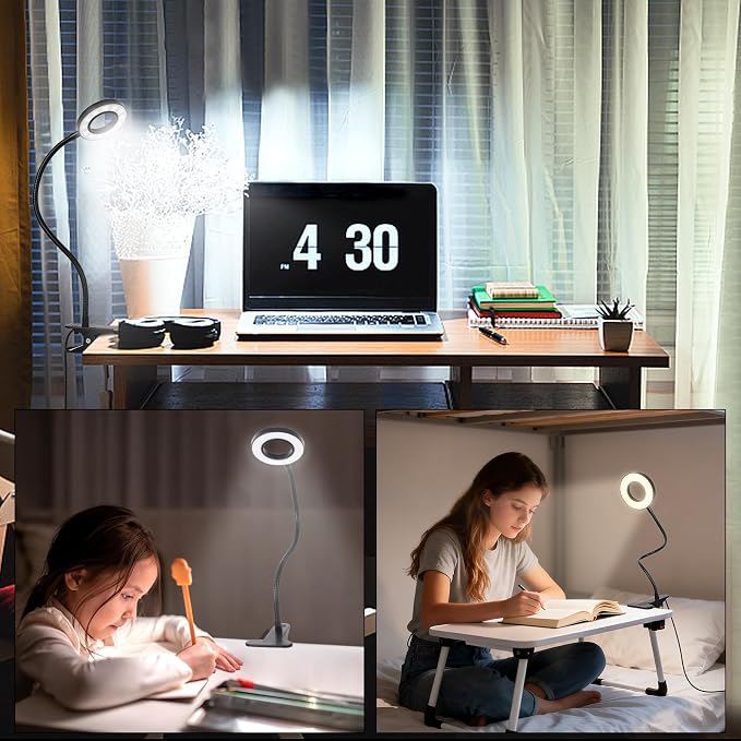 Woputne Desk Lamp Clip on Light - Image 7