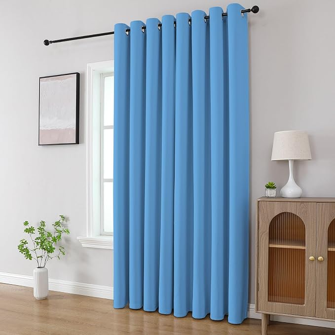 CUCRAF Blackout Curtains 63 inch Length 2 Panels Set, Room Darkening Drapes - Image 8
