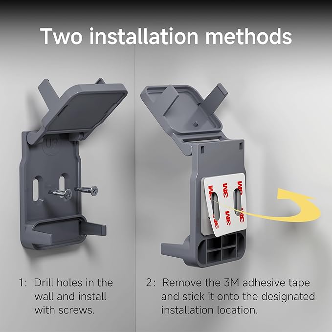 Garage Door Bracket for SimpliSafe Alarm Contact Sensor | Secure Mount with Quick-Snap Clip & Screws | Easy Install Accessory (Sensor Not Included)