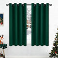 COSVIYA Grommet Room Darkening Dark Green Curtains 63 inch Long by COSVIYA