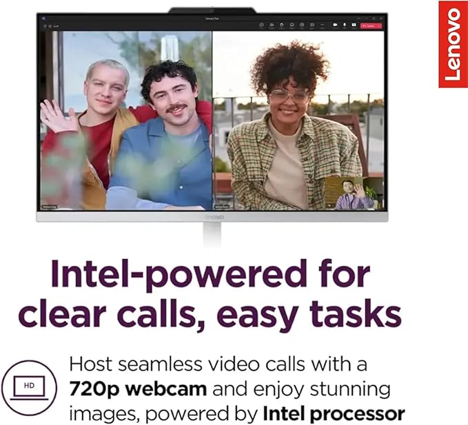 Lenovo IdeaCentre 24" FHD All-in-One Desktop Computer with Lifetime Office 365 for The Web • 32GB RAM • 4TB Storage • Intel Core • Wired Keyboard and Mouse • Windows 11
