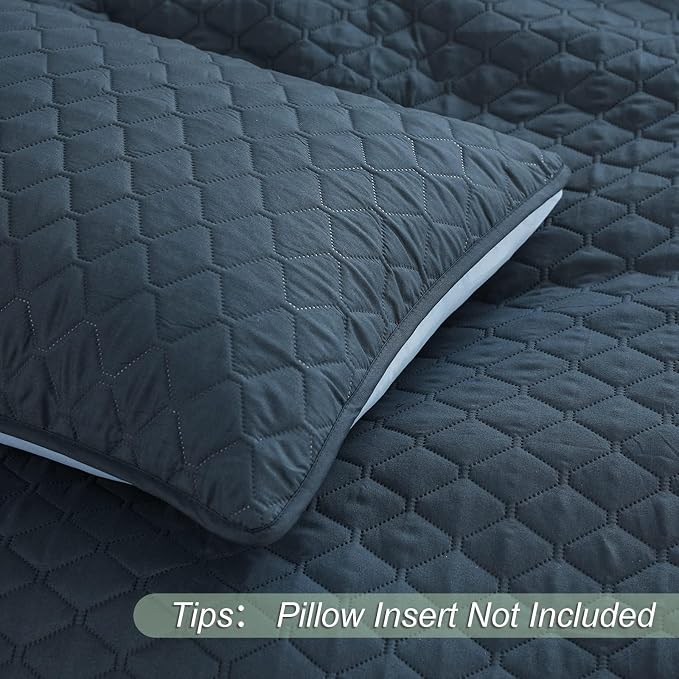 Exclusivo Mezcla Reversible Full Queen Quilt Bedding Set, Soft Microfiber - Image 5