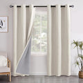 YoungsTex Linen Blackout Curtains 84 Inch Length by YoungsTex