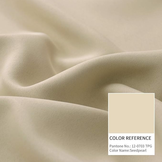 BGment Rod Pocket Blackout Curtains 54 Inches Length - Image 5