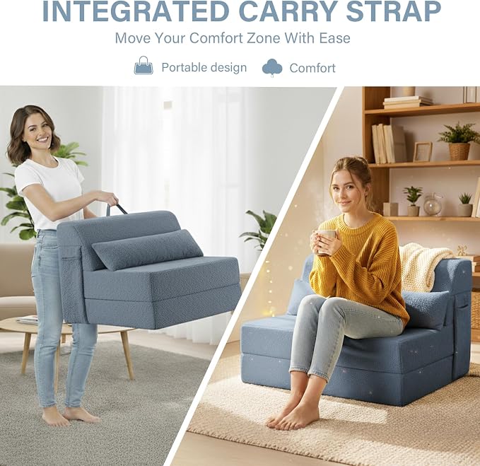 Convertible Folding Sofa Bed Single Size - Image 7