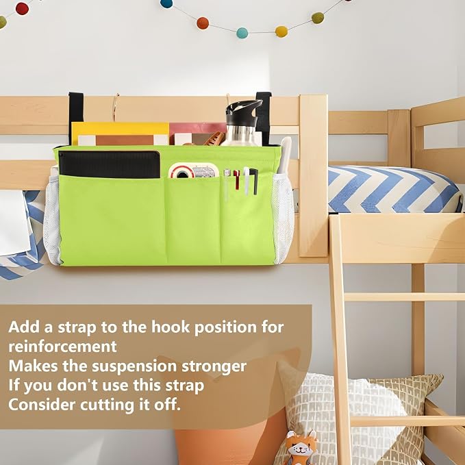 DOMIKING Neon Yellow Bedside Caddy - Image 6