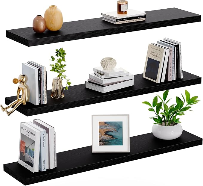 Amada 23.6" Floating Shelves for Wall Decor & Storage, Living Room, 22 lbs - Image 9