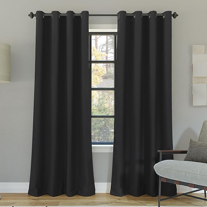 Sun Zero Nordic 2-Pack Theater Grade Noise Reducing Extreme 100% Blackout by SunZero%E2%84%A2