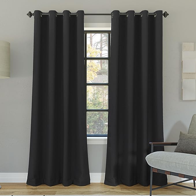 Sun Zero Nordic 2-Pack Theater Grade Noise Reducing Extreme 100% Blackout by SunZero%E2%84%A2