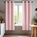 Deconovo Blackout Curtains for Bedroom and Living Room 45 Inches Long | Black by Unknown