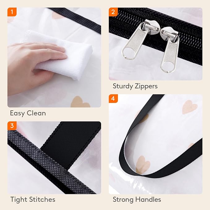 Lifewit 8 Pack Clear Clothes Storage Bags, 75L Plastic Blanket Storage Bag - Image 7
