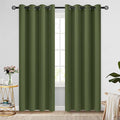 COSVIYA Grommet Room Darkening Olive Green Curtains 84 inch by COSVIYA