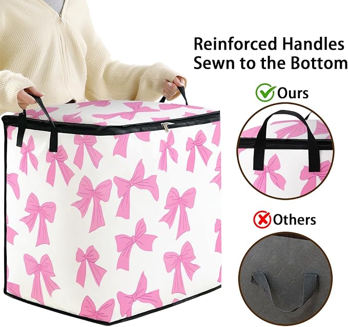 2pcs blanket storage bag for under bed, closet organizers 95L | quilt duvet - Image 4