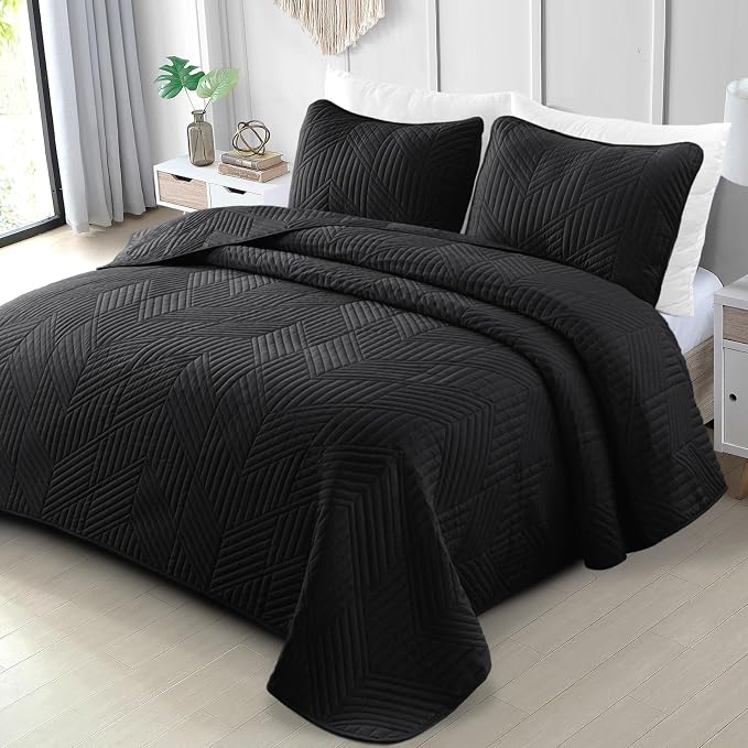 Exclusivo Mezcla Ultrasonic Twin Quilt Bedding Set, Soft Microfiber, Modern by ExclusivoMezcla