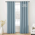 NICETOWN Greyish Blue Blackout Thermal Insulating Window Curtain Panels by NICETOWN