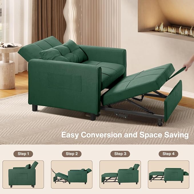 Aiho Convertible Sleeper Chair Sofa Bed - Image 5