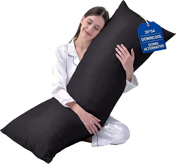 DOWNCOOL Large Body Pillow Insert- Breathable Full Body Pillow by DOWNCOOL