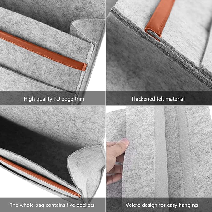 Bedside Caddy, Sofa Caddy, Storage Organizer Pocket - Image 2