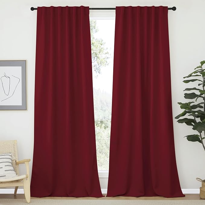 NICETOWN Christmas Curtains Blackout Draperies Panels by NICETOWN