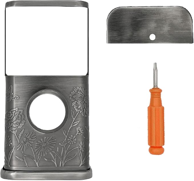 Garden Video Doorbell Cover (Compatible with Ring 3, 3 Plus, 4, Battery Plus, and Battery Pro) (Antique Pewter)